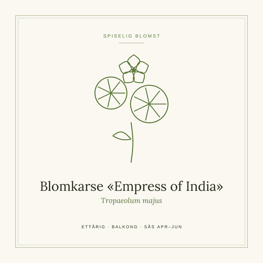 Frøpose fra SpireLykke — Blomkarse «Empress of India»