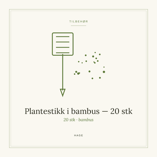 Plantestikk i bambus fra SpireLykke, 20 stk
