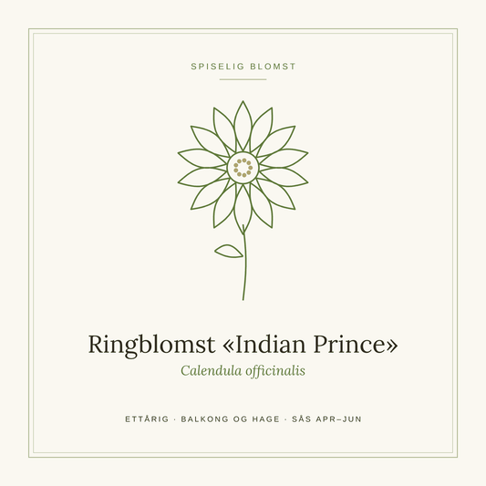 Frøpose fra SpireLykke — Ringblomst «Indian Prince»