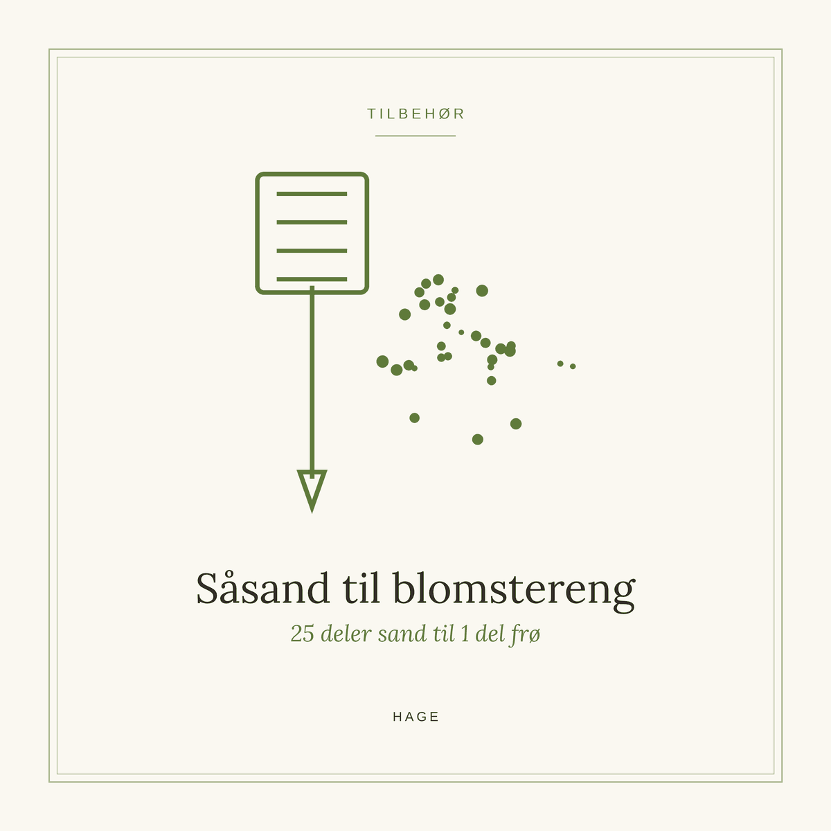 Frøpose fra SpireLykke — Såsand til blomstereng