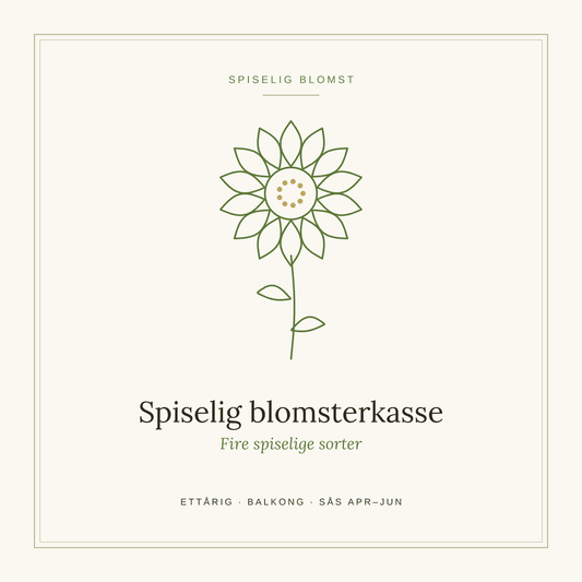 Frøpose fra SpireLykke — Spiselig blomsterkasse